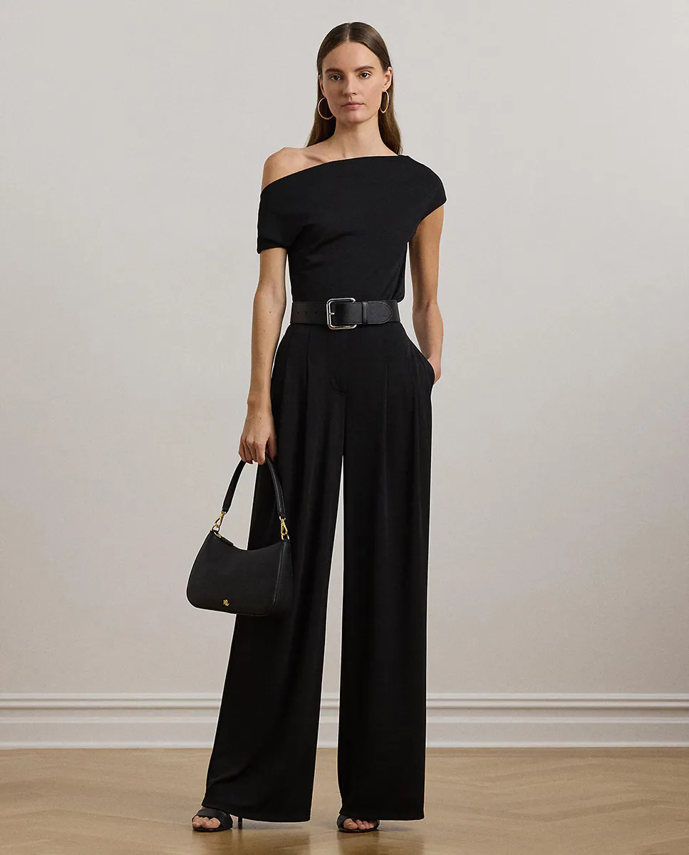 

Женские широкие брюки со складками Lauren Ralph Lauren, черный
