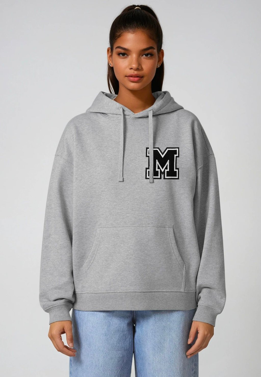 

Толстовка M EMBROIDERY UNISEX OVERSIZE - Hoodie Mira Paris, серый