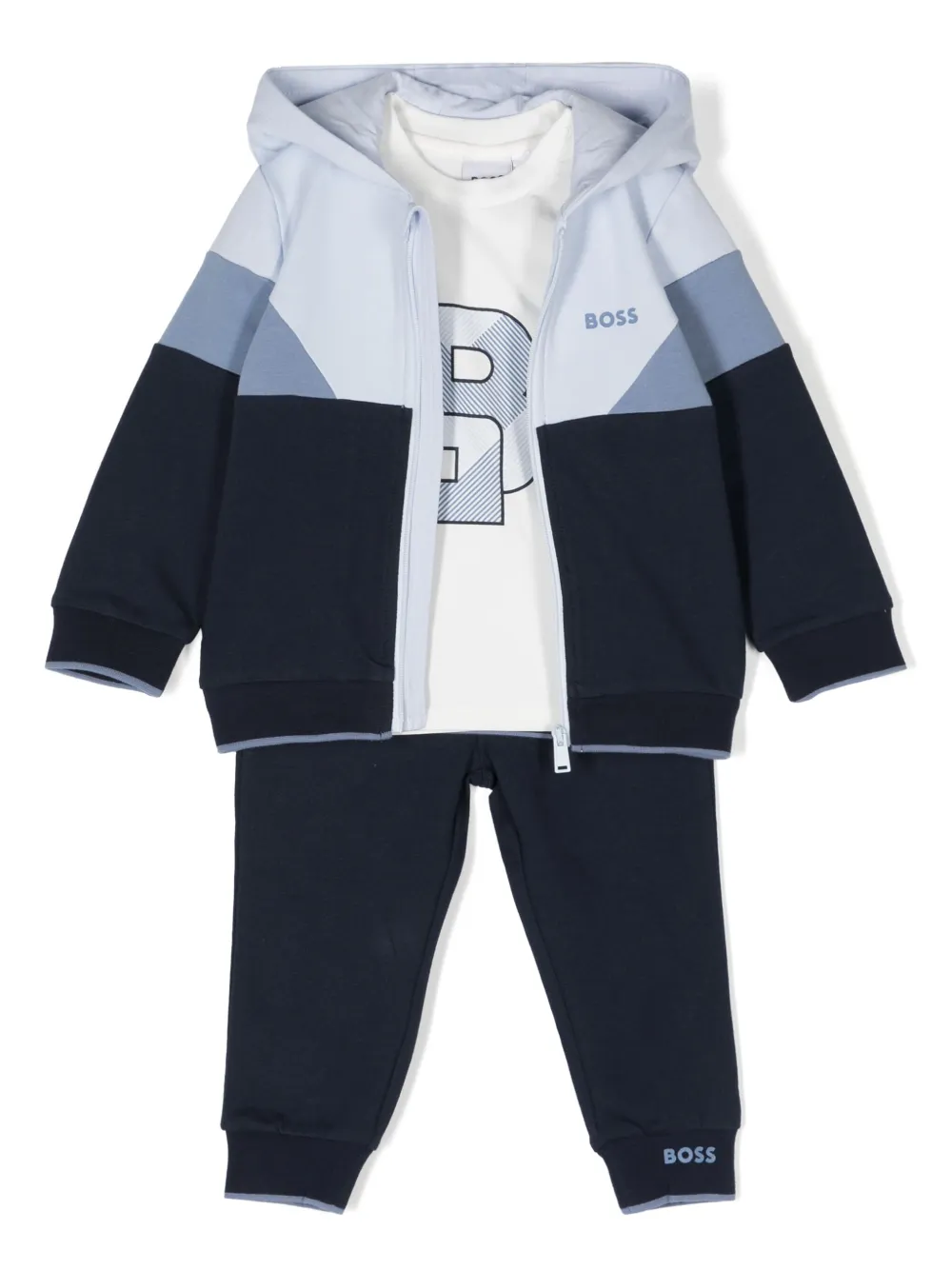 

Спортивный костюм с логотипом BOSS Kidswear, синий