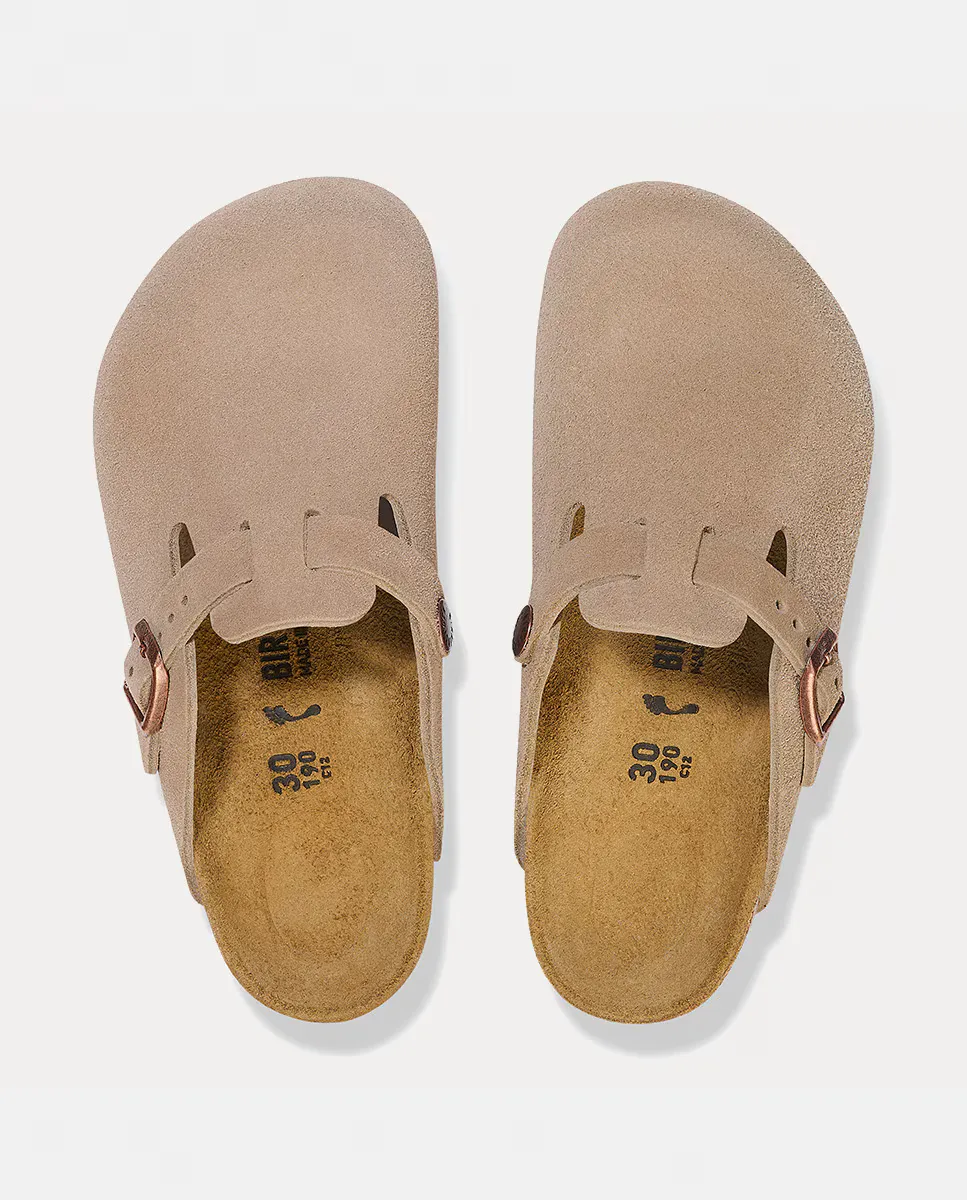 Сандалии детские замшевые Birkenstock, коричневый — фото 2