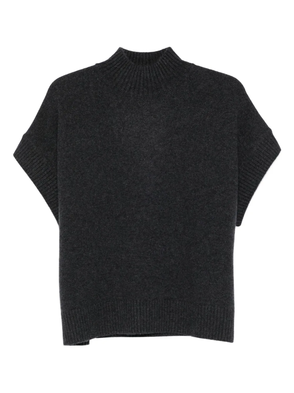 

Трикотажный топ с высоким воротником JOSEPH, серый