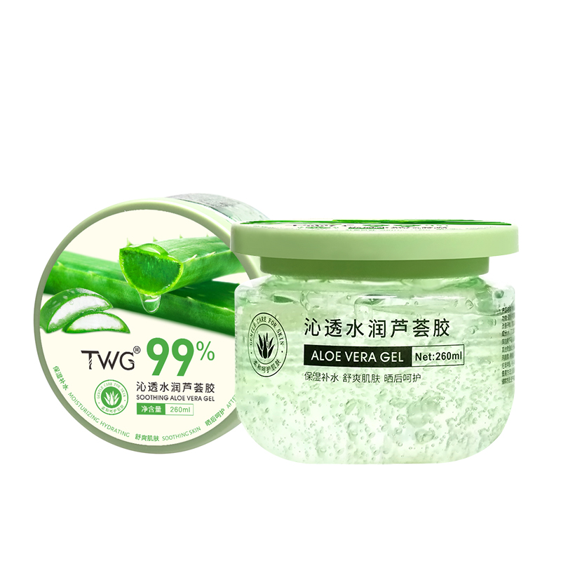 

Гель-крем для лица с алоэ вера против акне, успокаивающий, стабилизирующий, увлажняющий, питающий, восстанавливающий 260мл TWG