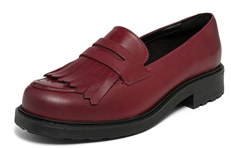 Туфли женские на платформе с низким верхом, серо-коричневые Clarks — фото 2