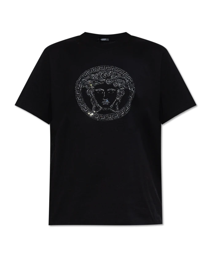 

Футболка с логотипом Versace, черный
