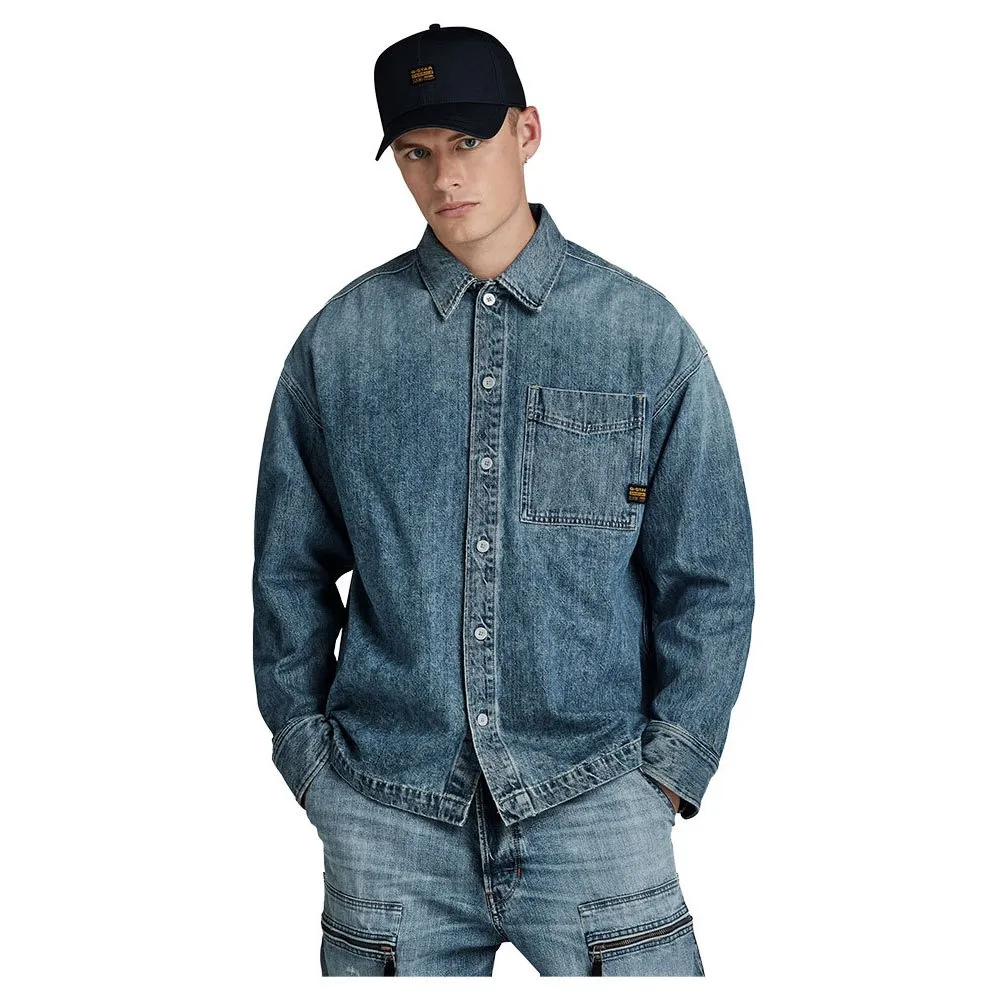 

Верхняя рубашка G-Star Boxy Fit, синий