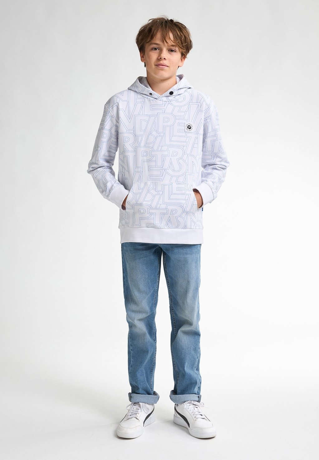 

Толстовка ALL-OVER PRINT OCEANA con cappuccio Petrol Industries, белый