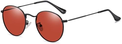 

Классические женские круглые солнцезащитные очки 2027 года, розовые, с зеркальным покрытием, в стиле ретро, ​​мужские очки с зеркальным покрытием MTZJH, Gold Clear Red