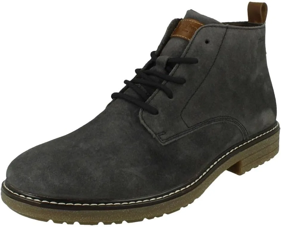 Мужские ботинки Rieker на шнуровке в модели «Desert», серый
