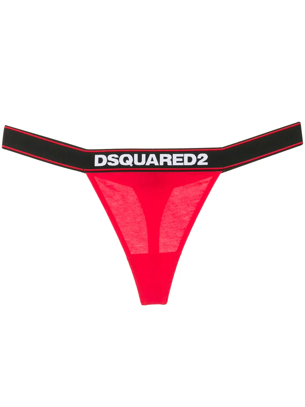 

Трусы-стринги с логотипом DSQUARED2, красный
