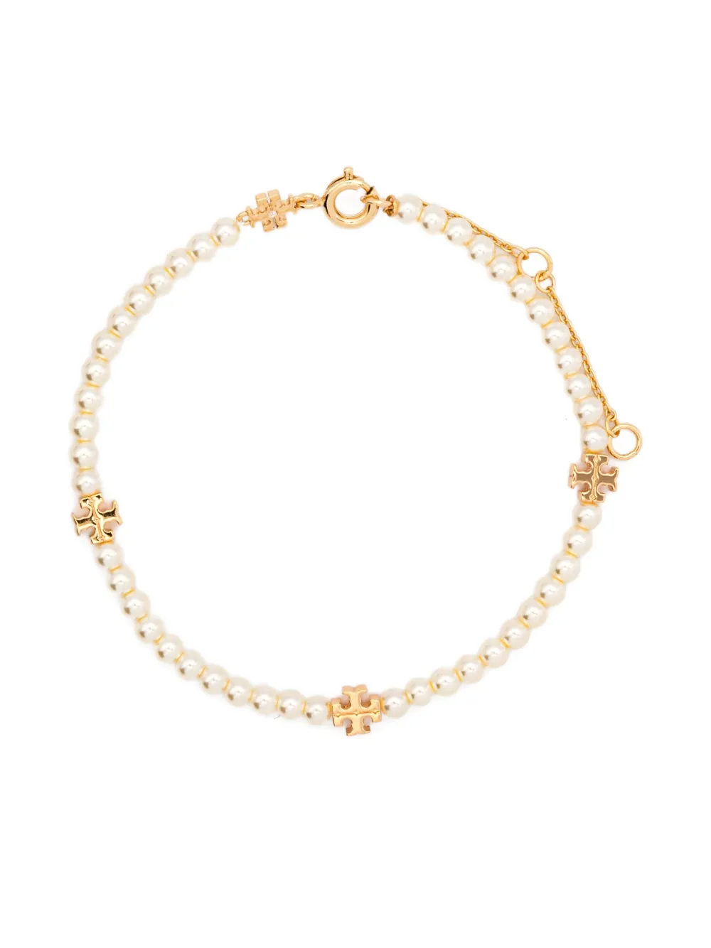 

Браслет с логотипом Киры Tory Burch, золотой