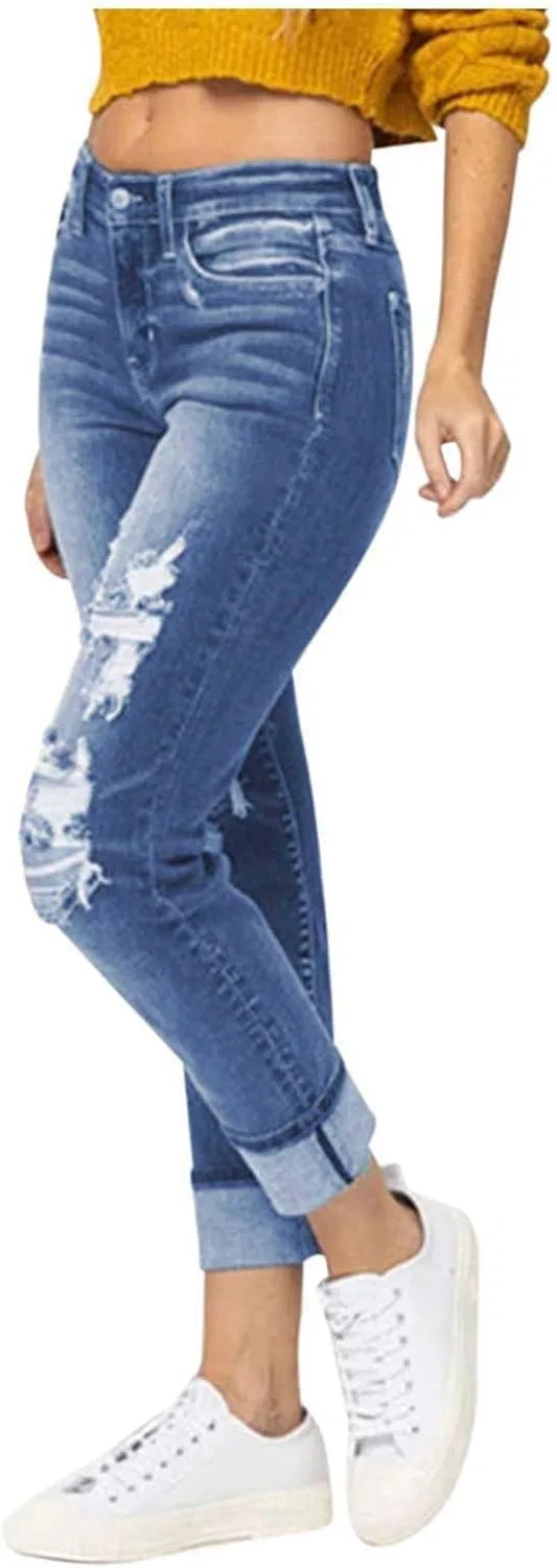 Джинсы прямого кроя Stretch Jeans, синие
