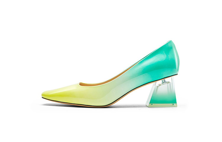 NINE WEST Красно-оранжевые женские туфли на массивном каблуке, цвет Reddish-Orange — фото 3