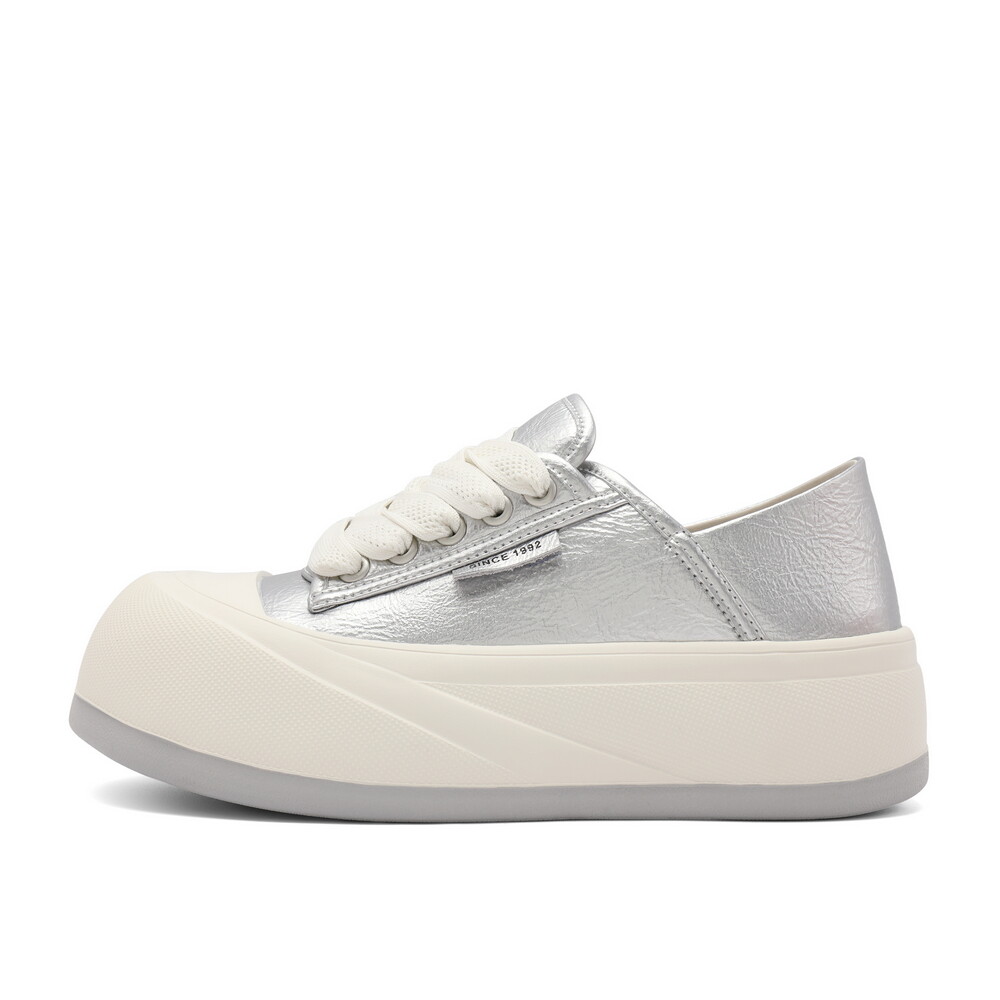 

Кеды BELLE Skateboard Shoes Women's Low-Top, серебряный