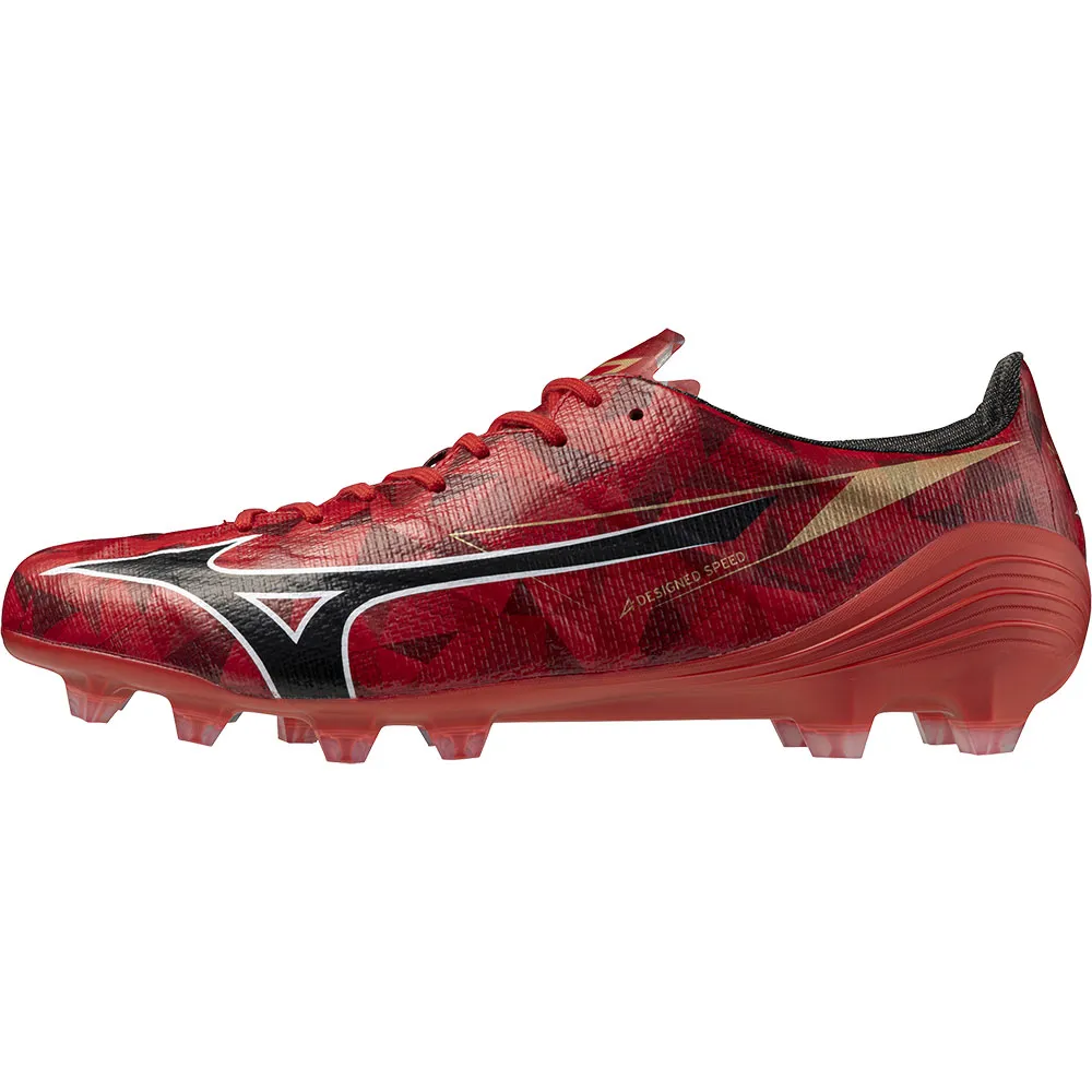 Футбольные бутсы Mizuno Alpha II Japan FG, красный — фото 3