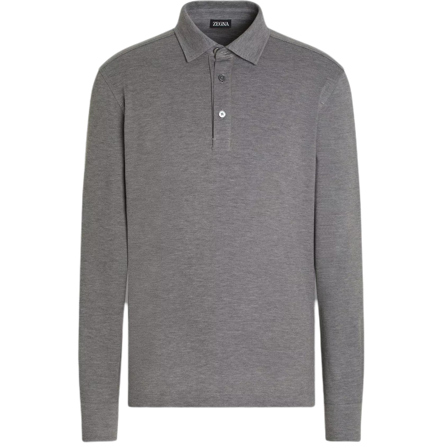 

Серая поло для мужчин Ermenegildo Zegna, серый
