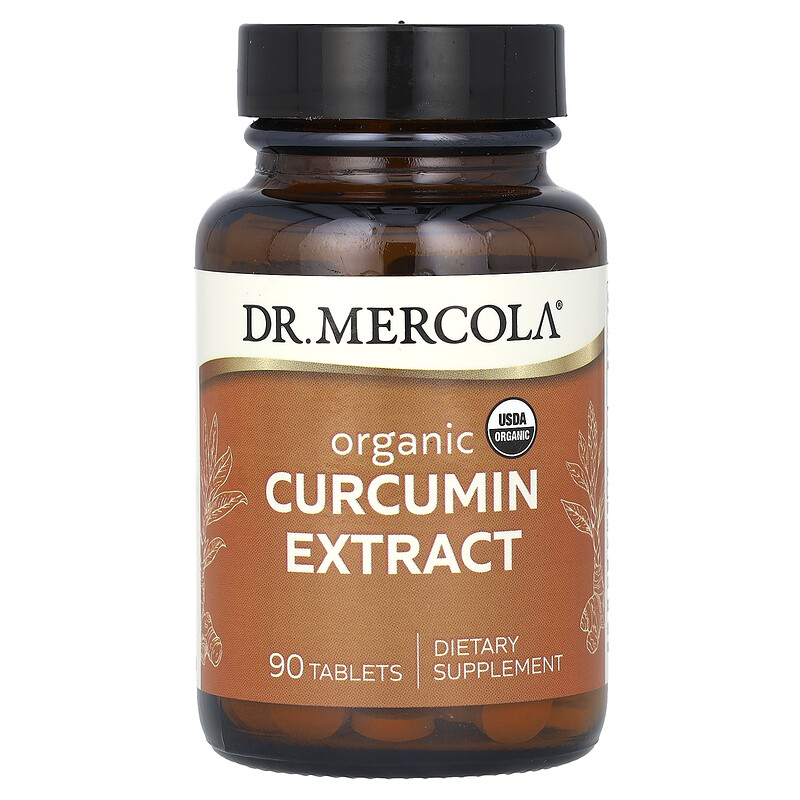 

Dr. Mercola, Органический экстракт куркумина, 300 мг, 90 таблеток