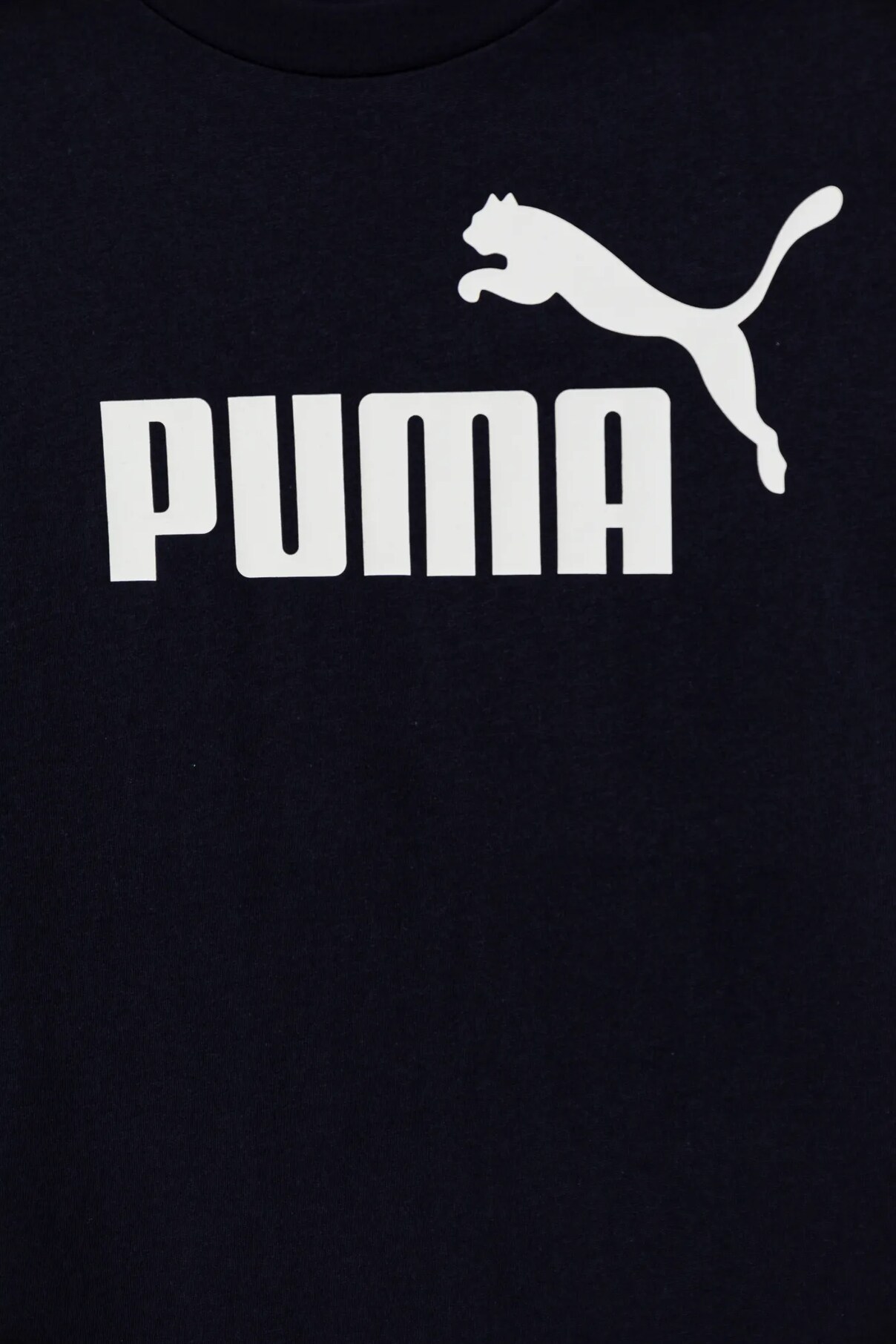 Футболка детская из хлопка с логотипом ESS No. 1 Puma, темно-синий — фото 4