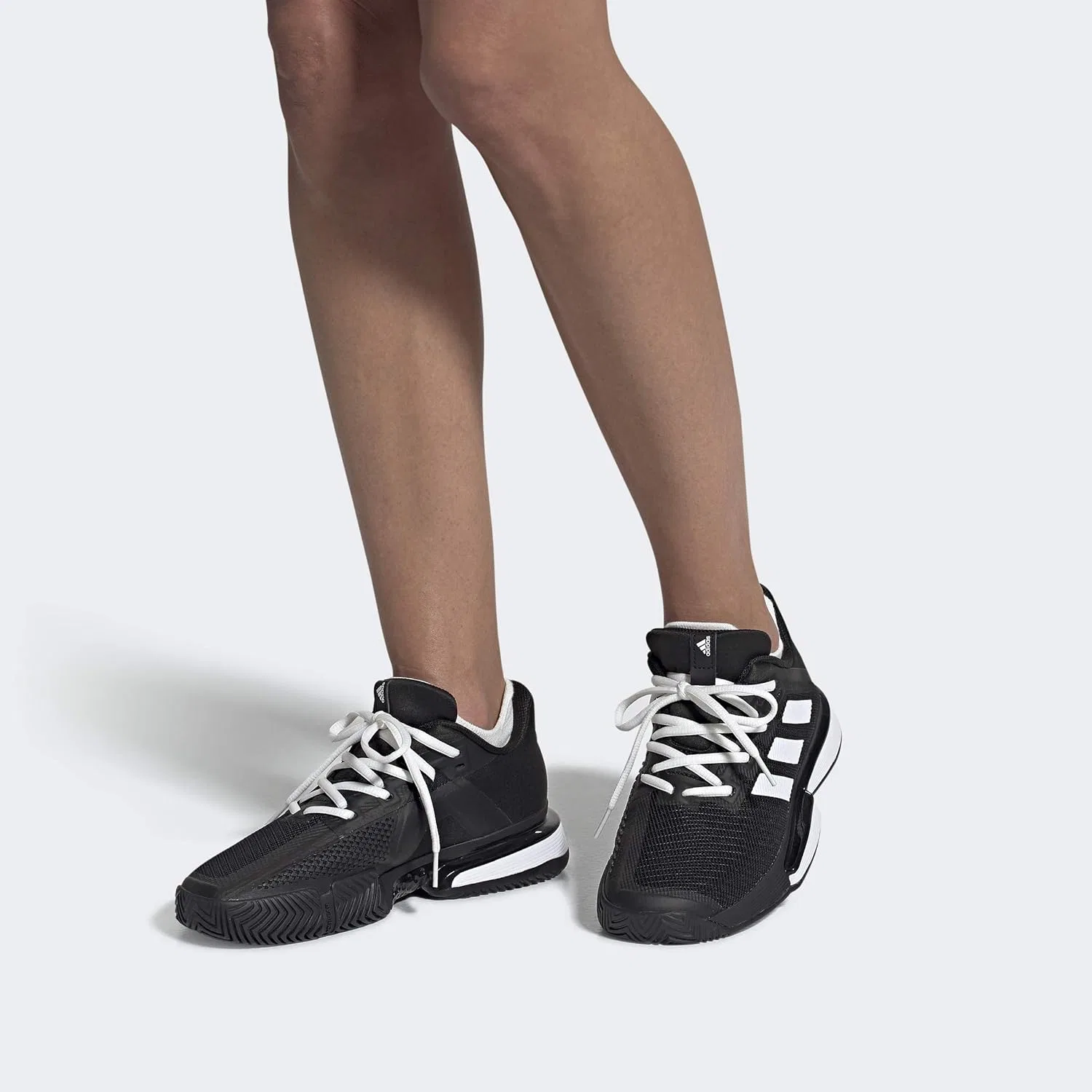Кроссовки теннисные adidas SoleMatch Bounce, Black — фото 4