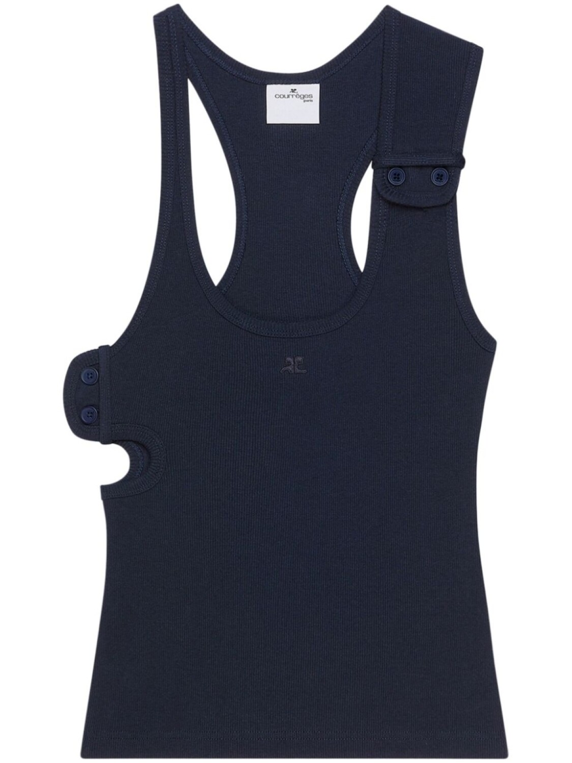 

Courrèges топ 90's Rib, синий