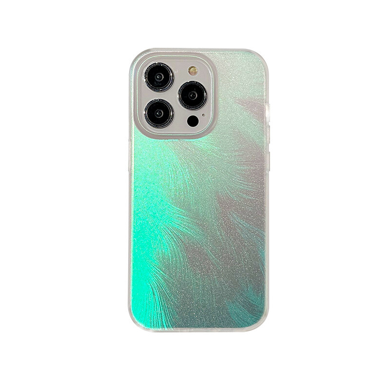 

Чехол для телефона Gonko GAAOGKK Okako Gaaogkk, Laser gradient feathers - white