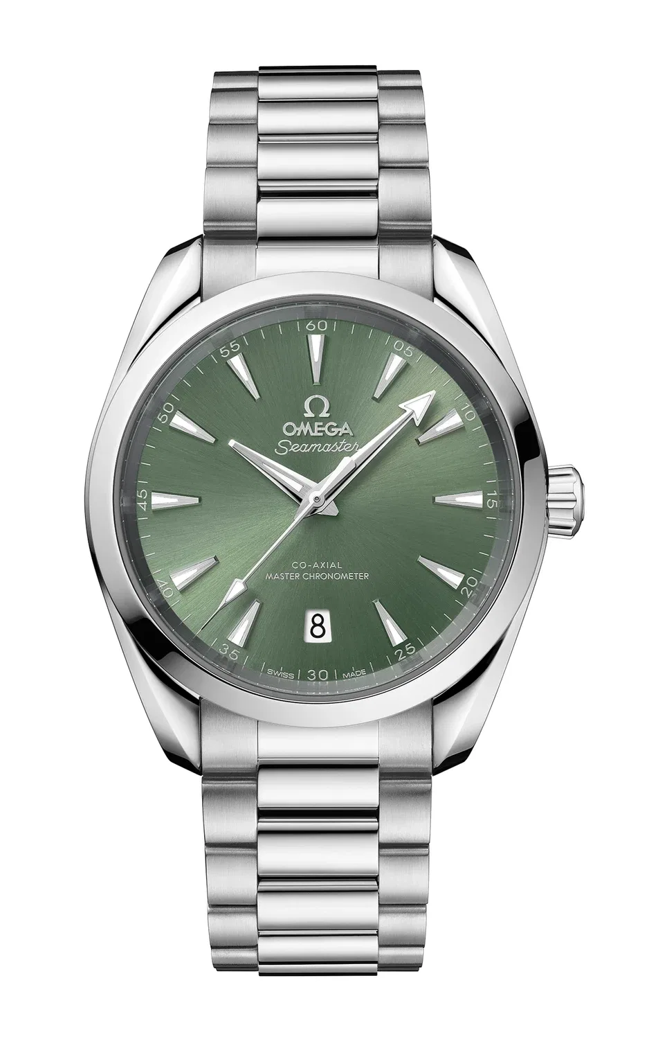СИМАСТЕР АКВА ТЕРРА 150 М CO-AXIAL MASTER CHRONOMETER 38 ММ - 220.10.38.20.10.002 OMEGA, серебряный