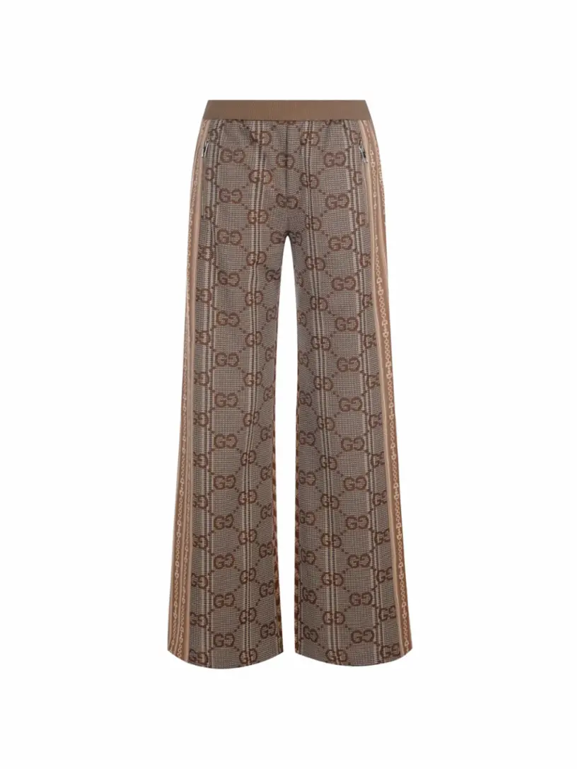 

Широкие брюки с монограммой GG Supreme Gucci, мультиколор