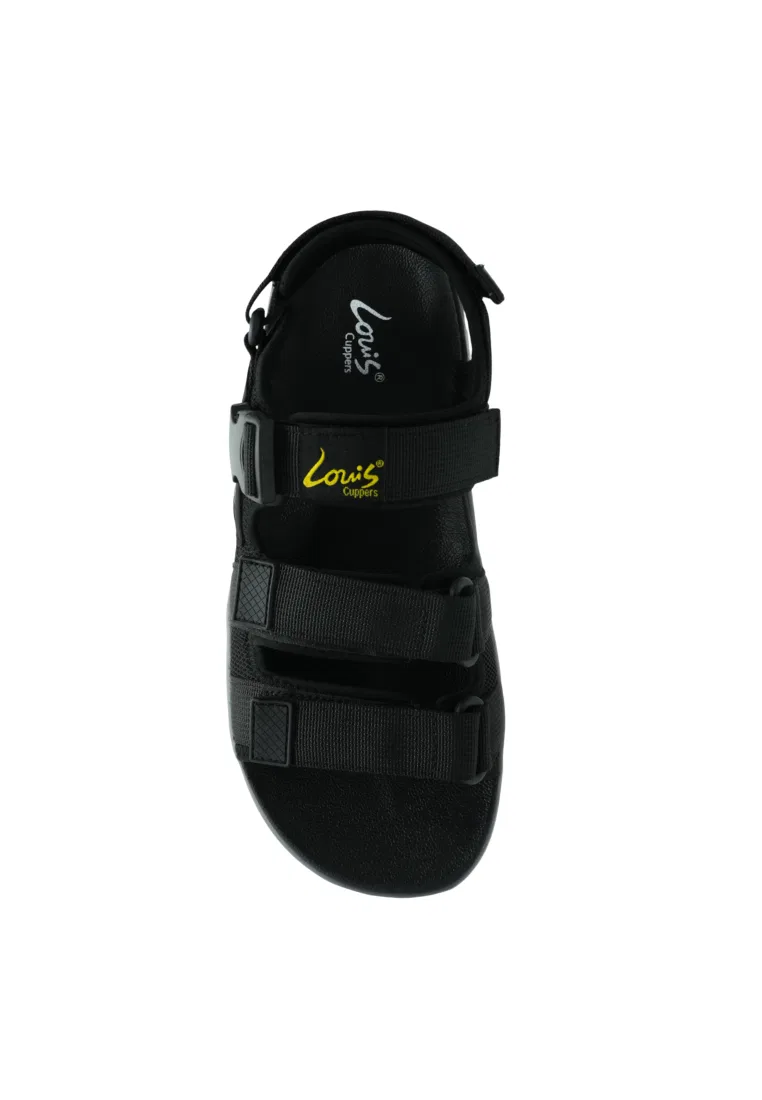 Мужские сандалии, slip-on, искусственная кожа, модель 260141281 Louis Cuppers, черный — фото 4