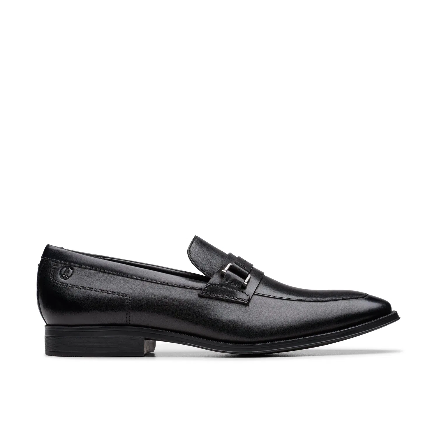 Лоферы кожаные черные Clarks, черный