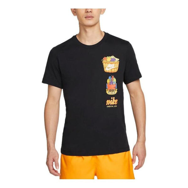 

Футболка Men's Nike Cartoon Printing Logo Short Sleeve Black T-Shirt, черный