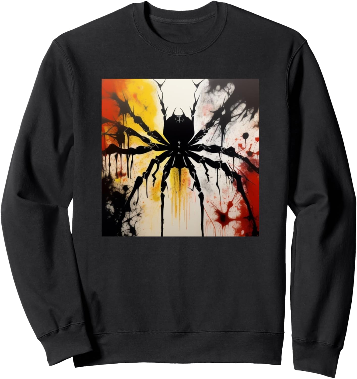 

Толстовка с красочным силуэтом паука для любителей пауков Spider Art Merch Men Women Kids - Boys Girls Gift, черный
