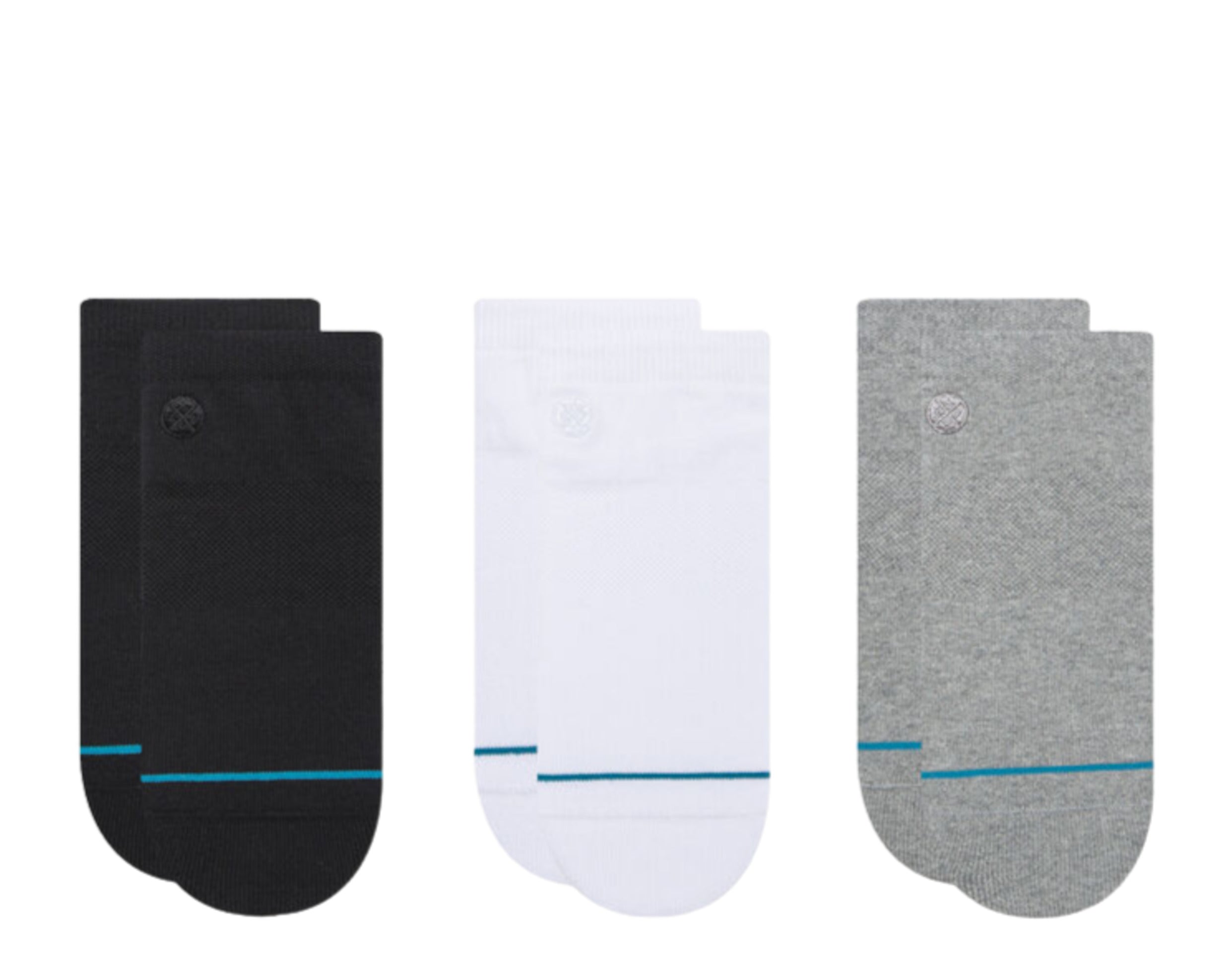 

Носки Stance Icon Low, 3 пары, черно-бело-серые, A255D22ICO-MUL