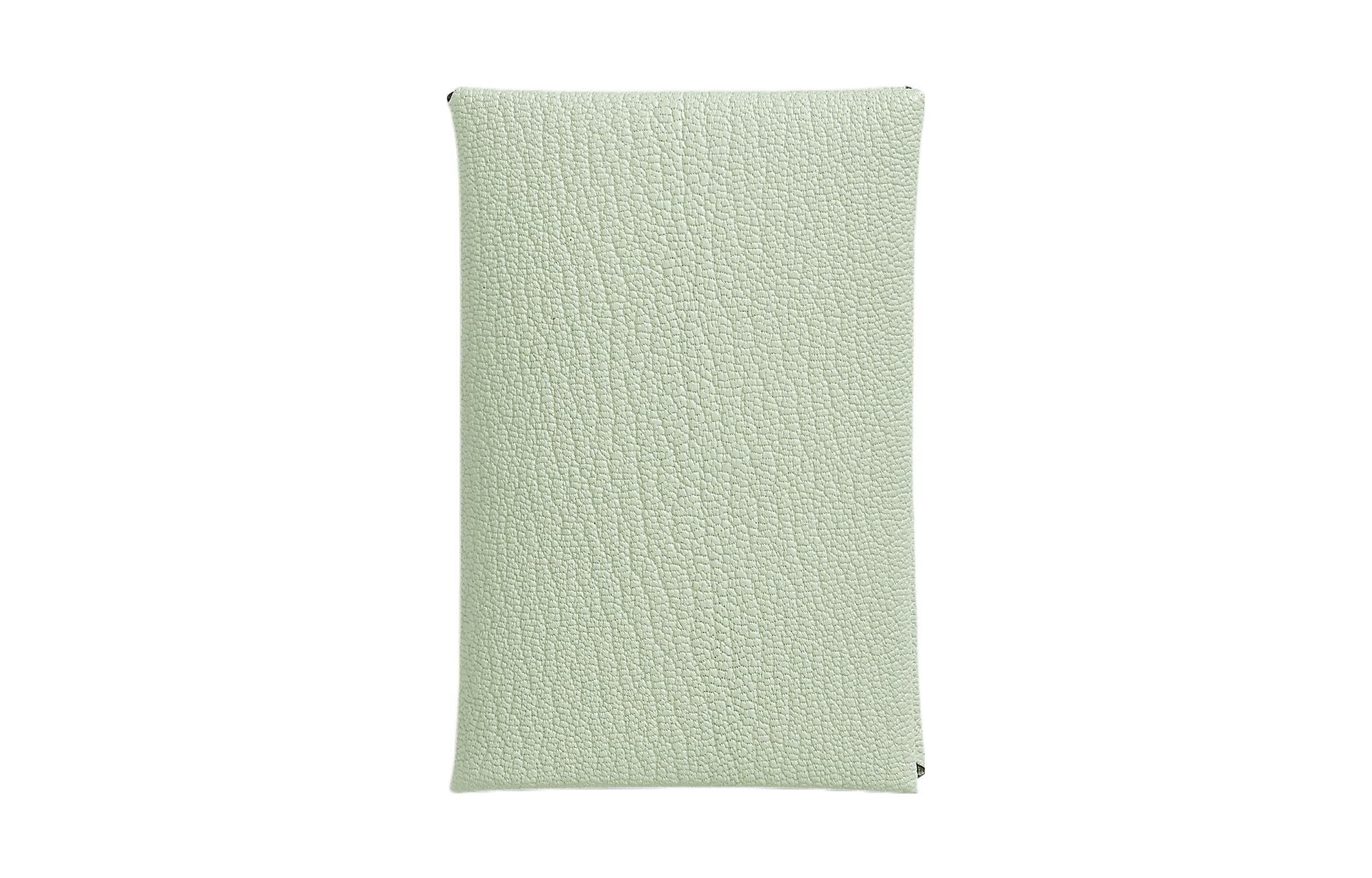 

HERMES Кошелек Calvi Mysore из козьей кожи, монетница, картхолдер Women's Bubble Green