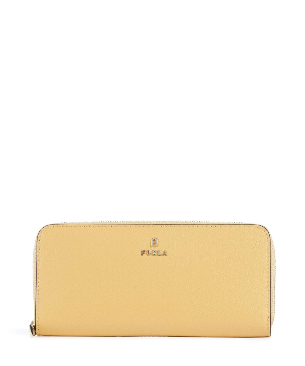 

Кошелек Camelia XL из зернистой кожи Furla, желтый