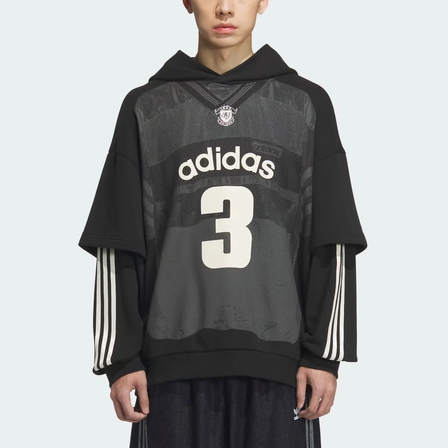 Толстовка FW25 TEAM мужская Adidas Originals, черный — фото 3