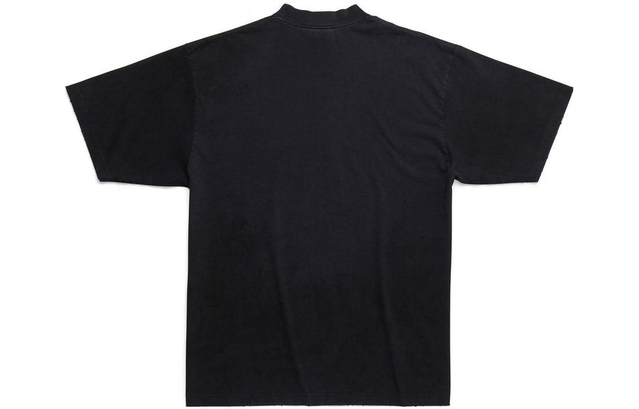 Футболка Balenciaga Est. 1917 Crest Logo T-shirt 'Black', черный — фото 2