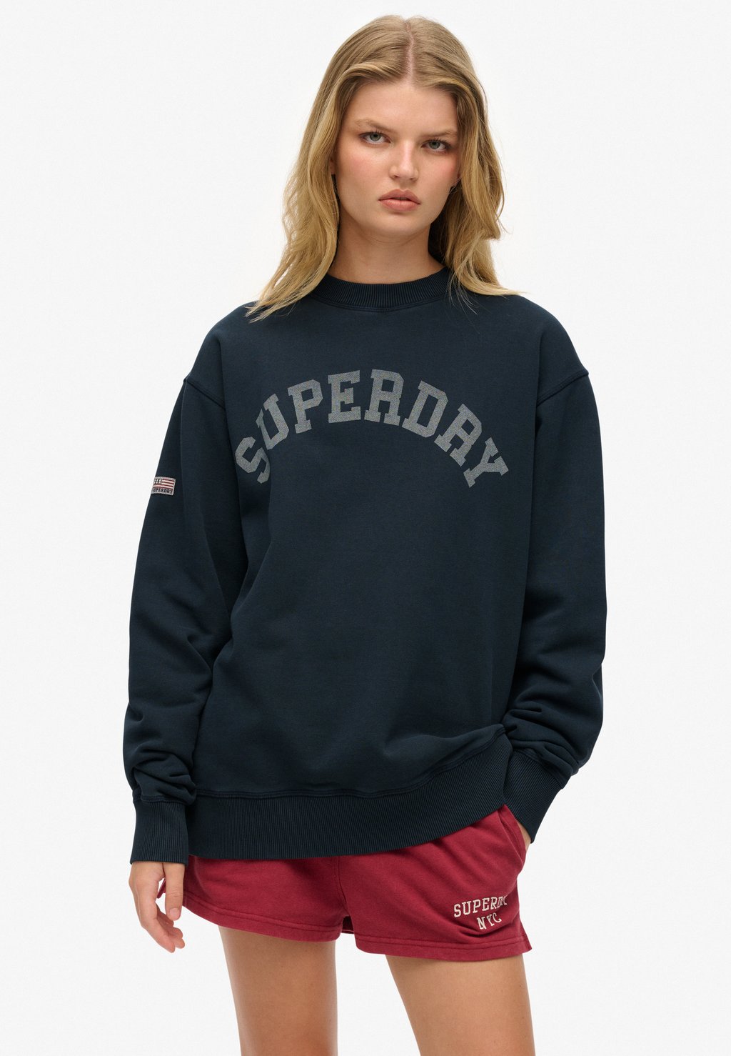 

Толстовка CREW Superdry, синий
