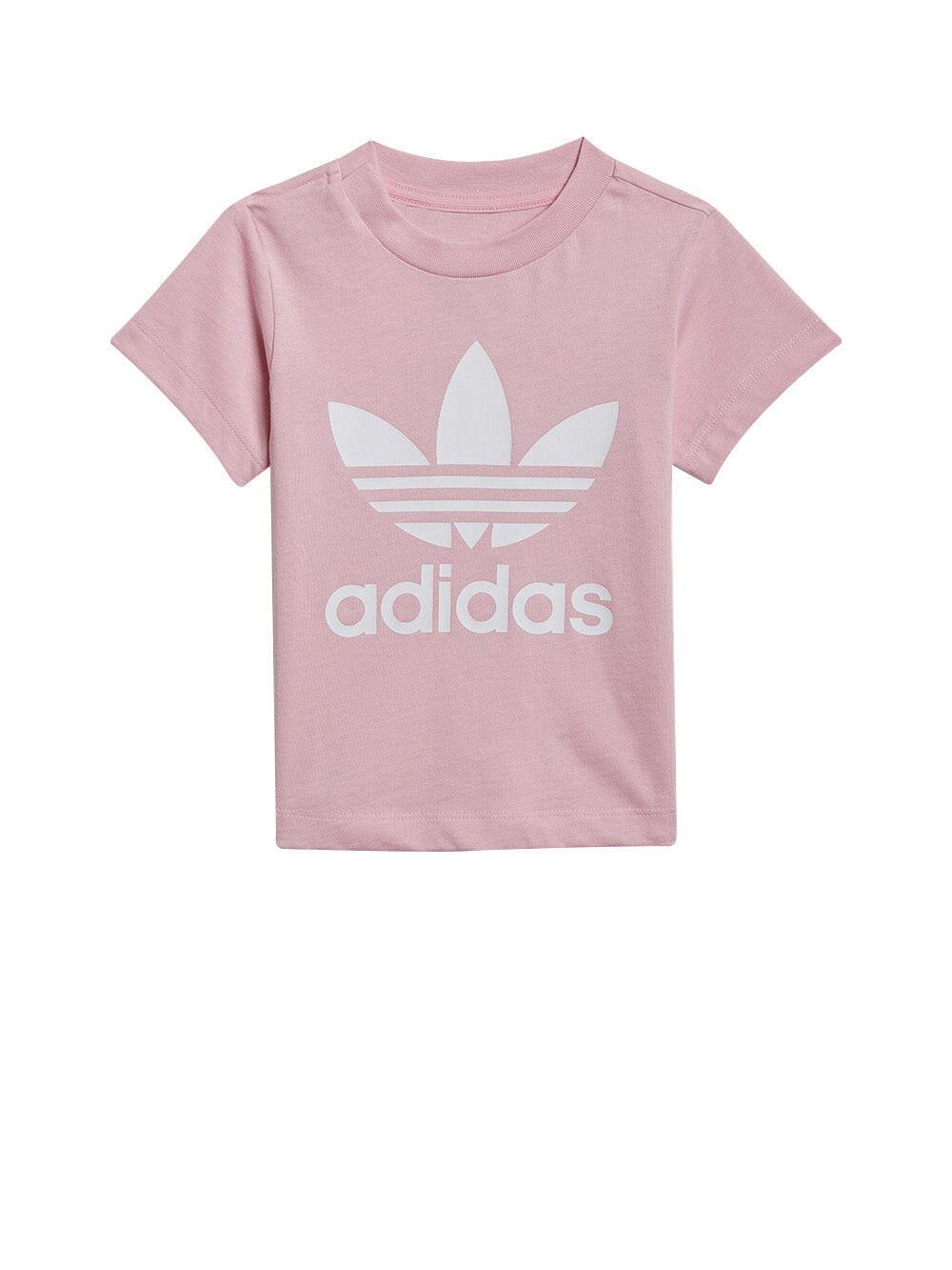 

Розовая футболка с логотипом спереди Adidas