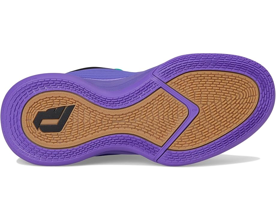 Детские баскетбольные кроссовки Adidas Dame X (большие размеры) Adidas Kids, Purple Rush/Black/Court Green — фото 3