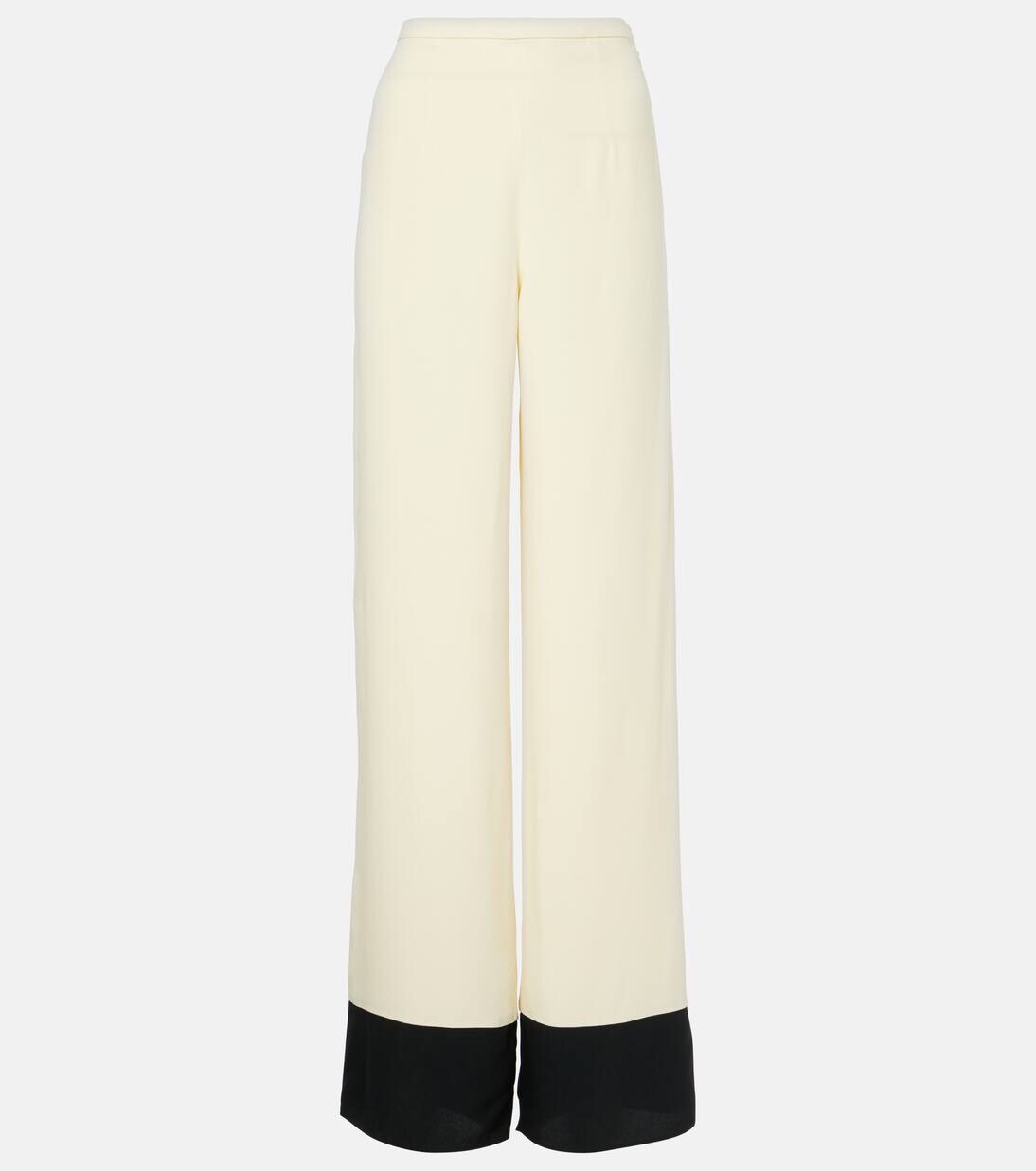 

Брюки-палаццо с высокой посадкой от Marlene Corniche Taller Marmo, цвет black-ivory