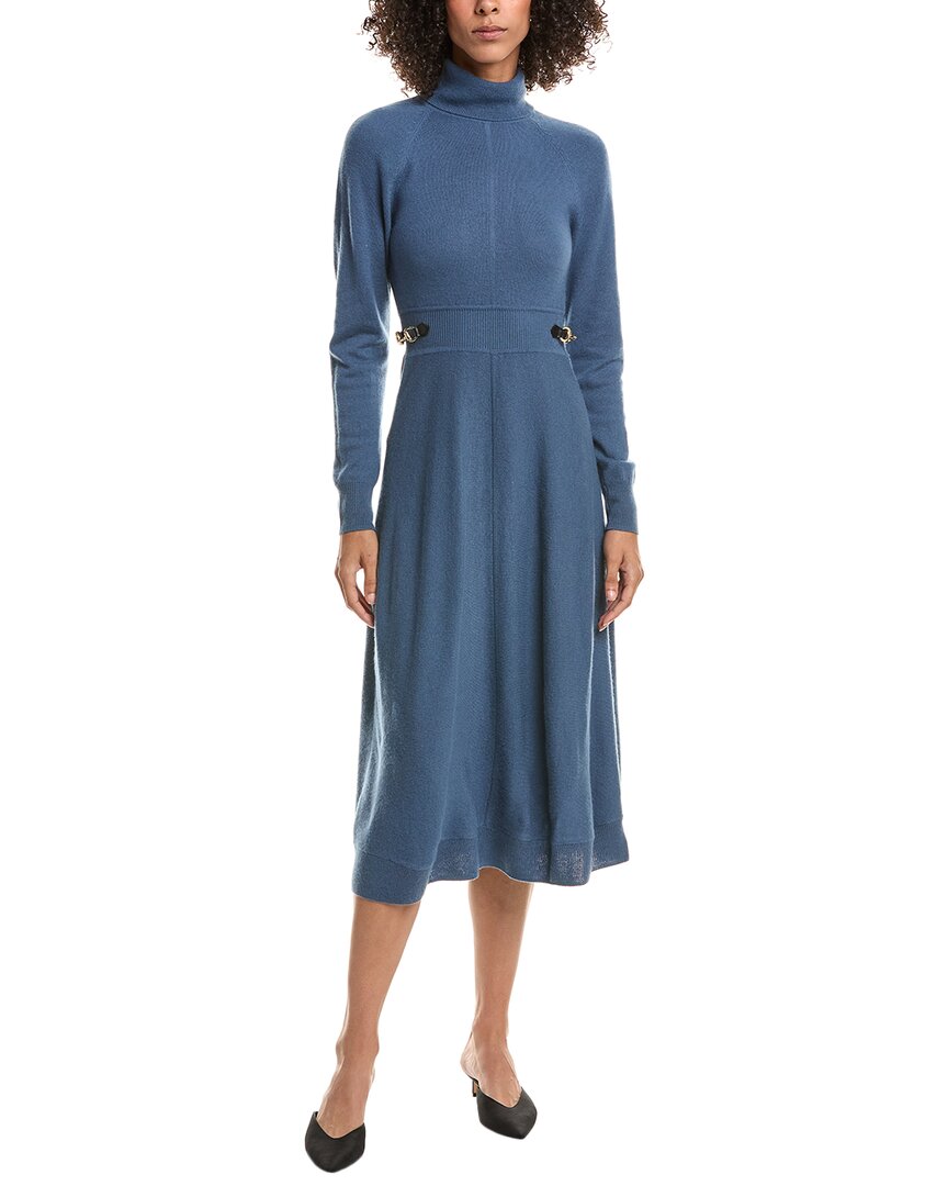 

Derek Lam 10 Crosby Becky Horsebit Wool Sweaterdress, серый
