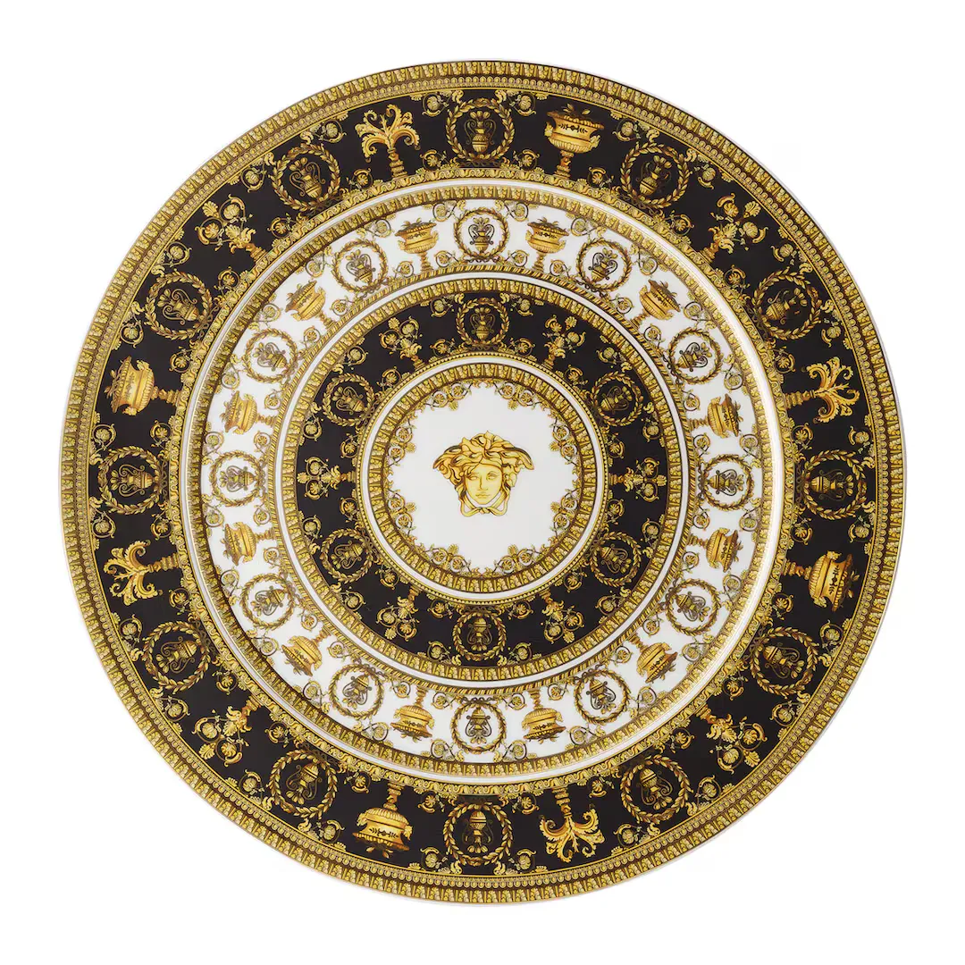 

Versace Презентационная тарелка I Love Baroque Versace, черный / белый