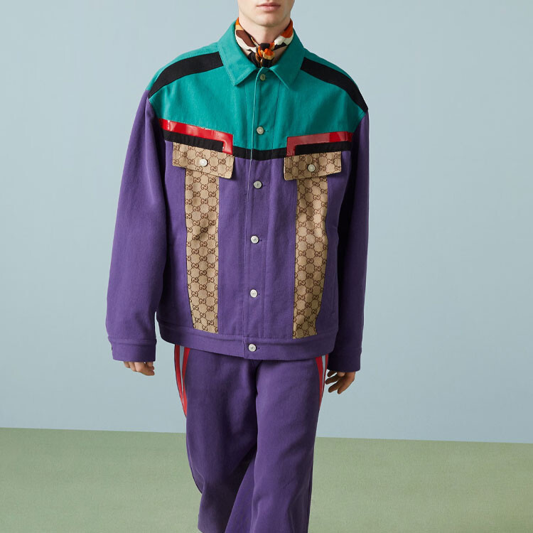 Куртка мужская фиолетовая Gucci, фиолетовый — фото 3