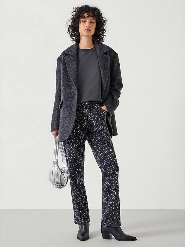 

Джинсы alex slim со стразами HUSH, цвет Washed Black