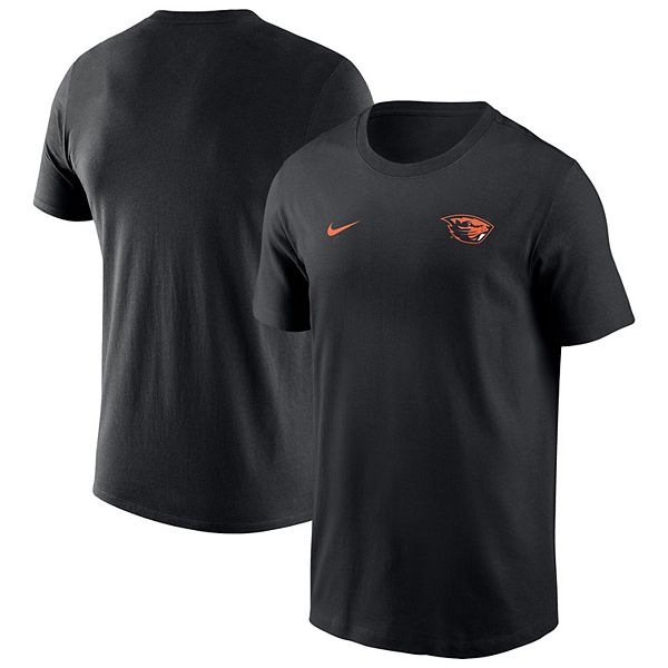 Мужская черная футболка oregon state beavers 2025 sideline legend performance Nike