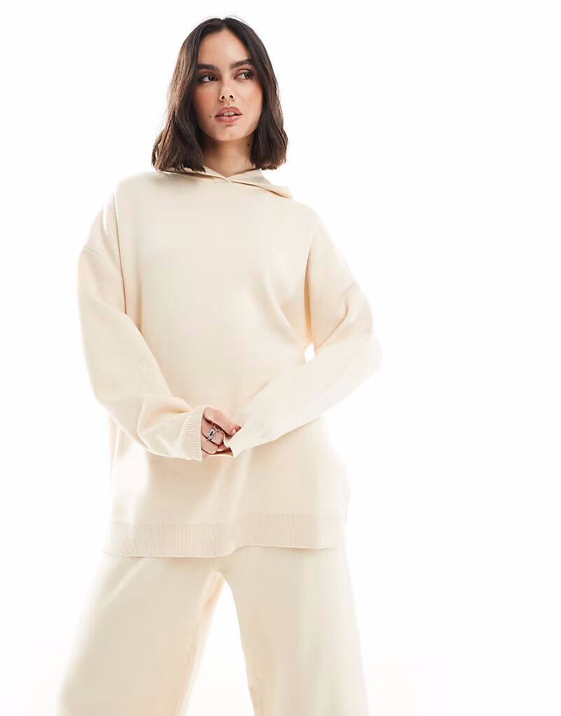 

Толстовка South Beach Knit с резинкой внизу, кремового цвета