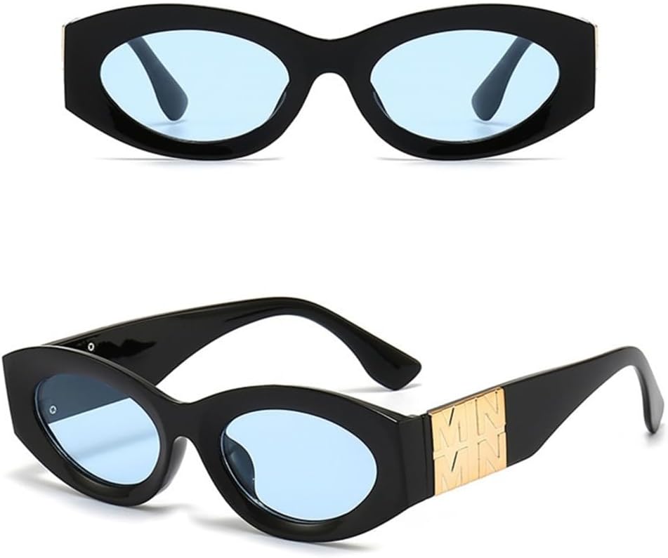 

Маленькие прямоугольные солнцезащитные очки для мужчин и женщин, дорожные солнцезащитные очки в винтажном стиле, ретро, ​​защита от ультрафиолета UV400 LANGSER, Black Blue