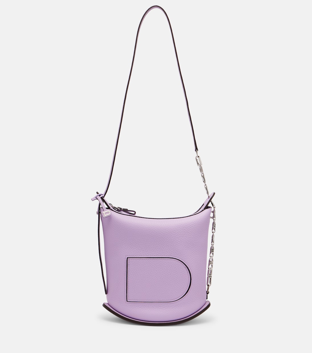 

Кожаная сумка через плечо Pin Twist Delvaux, Guimauve