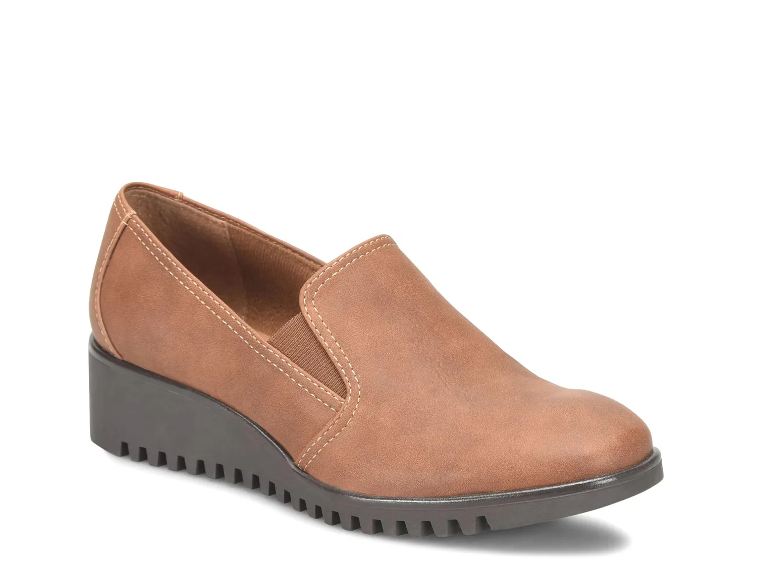 Слипоны Darbi Wedge Slip-On Eurosoft, цвет cognac