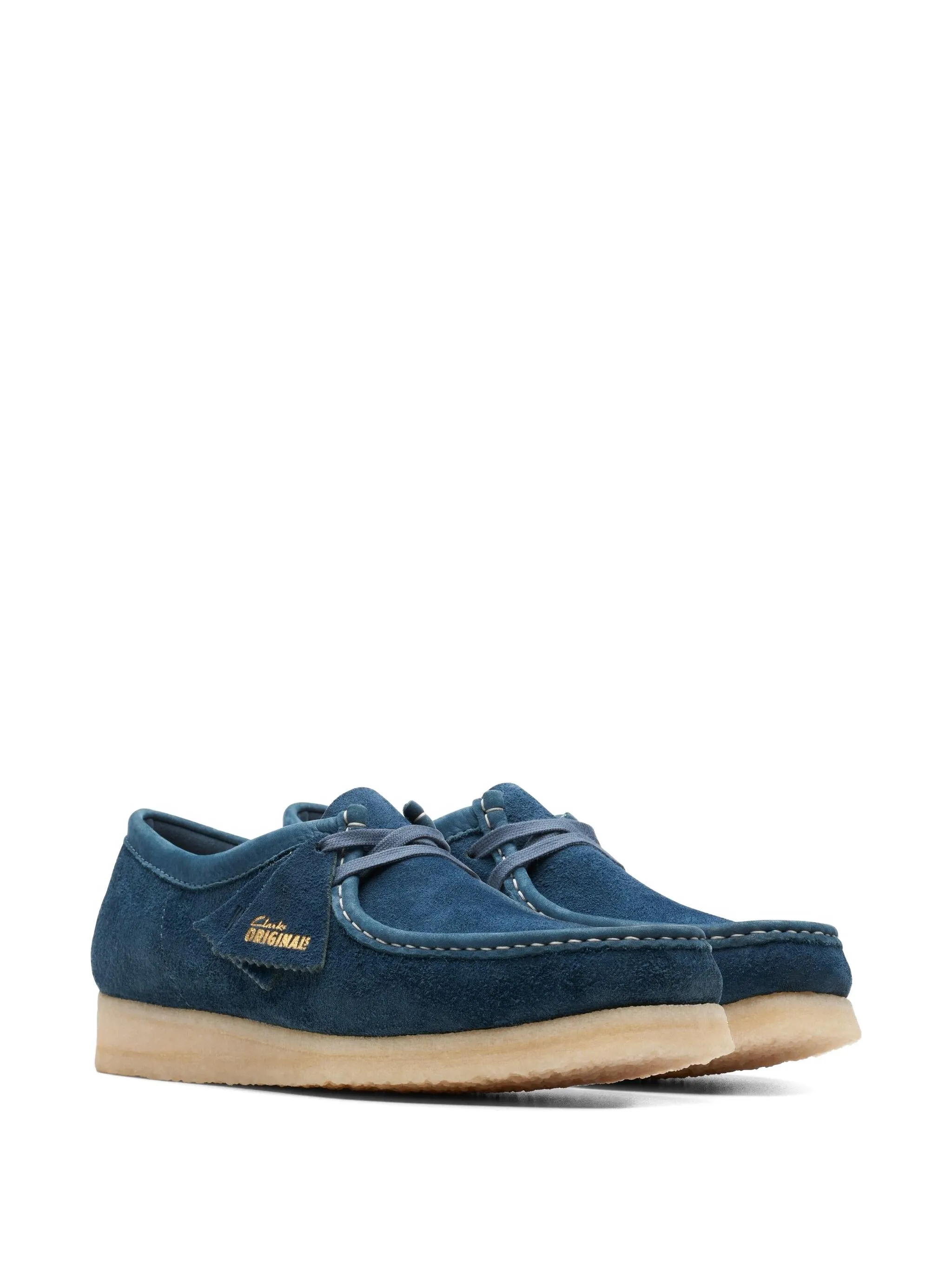 Туфли дерби Wallabee Navy/Teal Clarks Originals, синий — фото 2