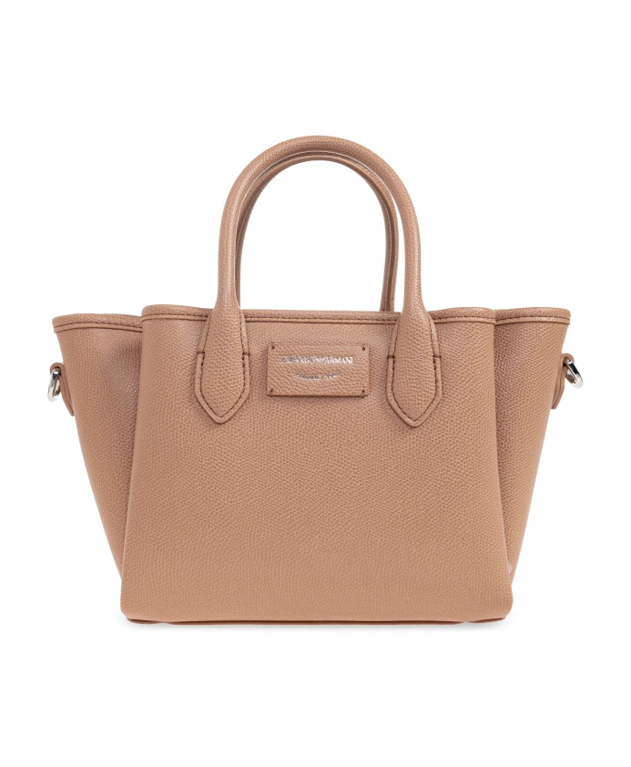 

Сумка с напечатанным логотипом Emporio Armani, бежевый